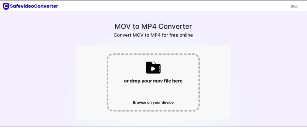 โปรแกรมแปลงไฟล์ MOV เป็น MP4 safevideoconverter