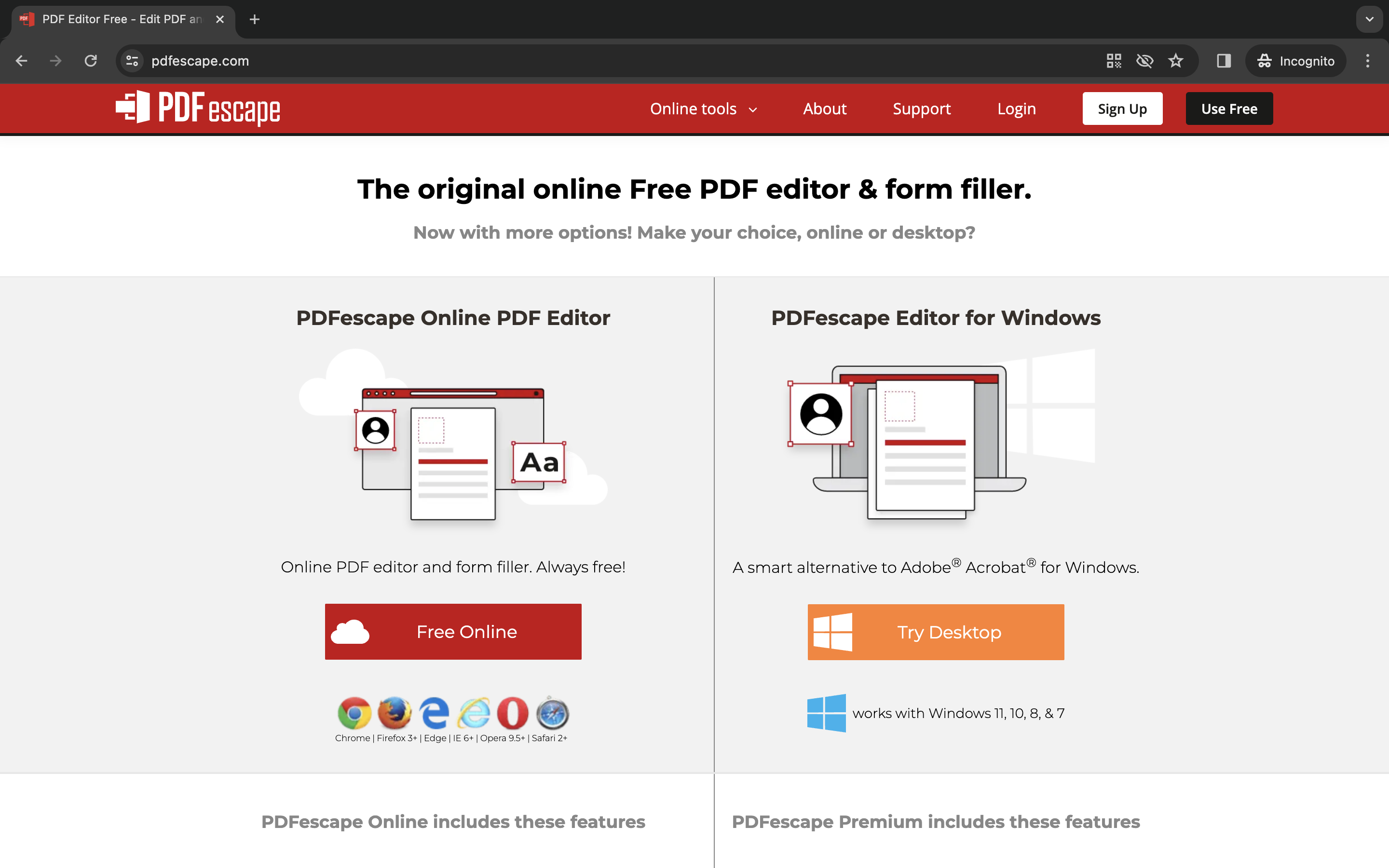 โปรแกรมแก้ไข PDF 
 Pdfescape