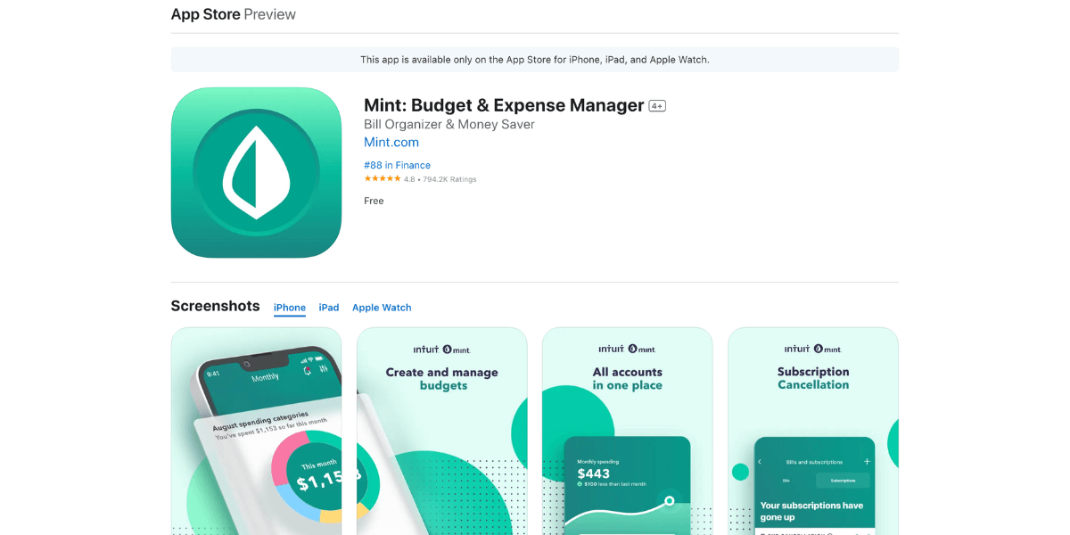 แอปบันทึกรายรับรายจ่าย Mint_ Budget & Expense Manager