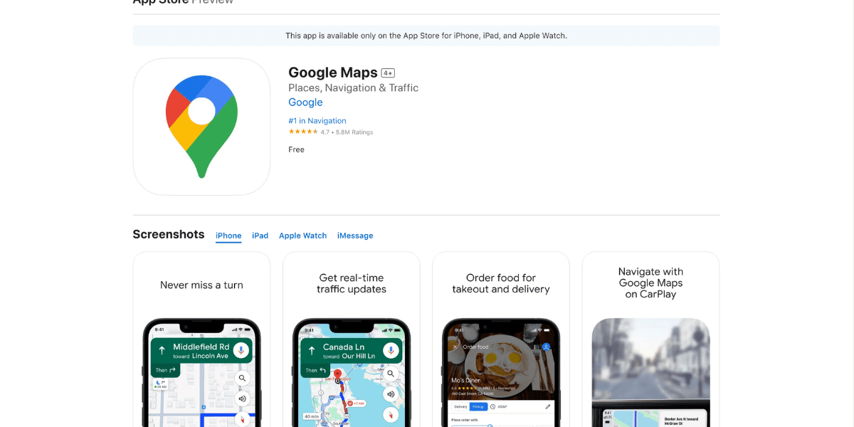 แอปดูรถเมล์ Google Maps